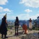 Final Fantasy 7 Rebirth screenshot showing Cloud and his party stepping outside Midgar